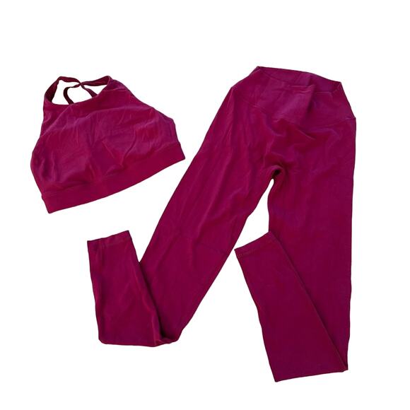 Stori - Sports Bra & Leggings Set in Red - Picture 1 of 4